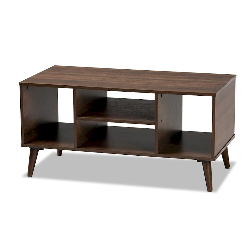 Table basse finition noyer