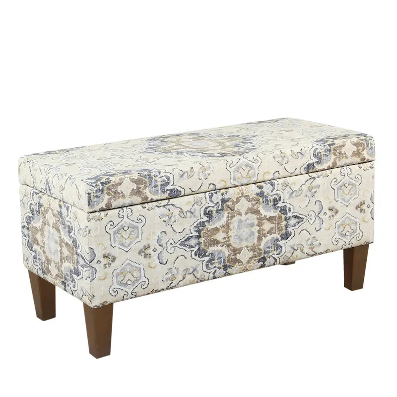 Banc de rangement décoratif