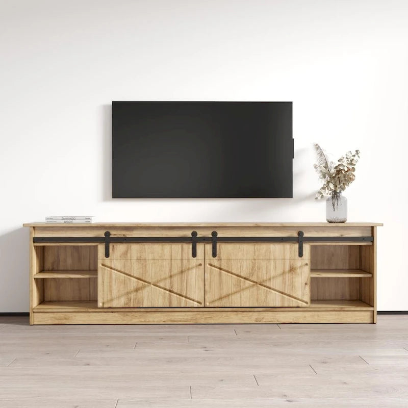 Meuble TV avec foyer électrique de 79 pouces