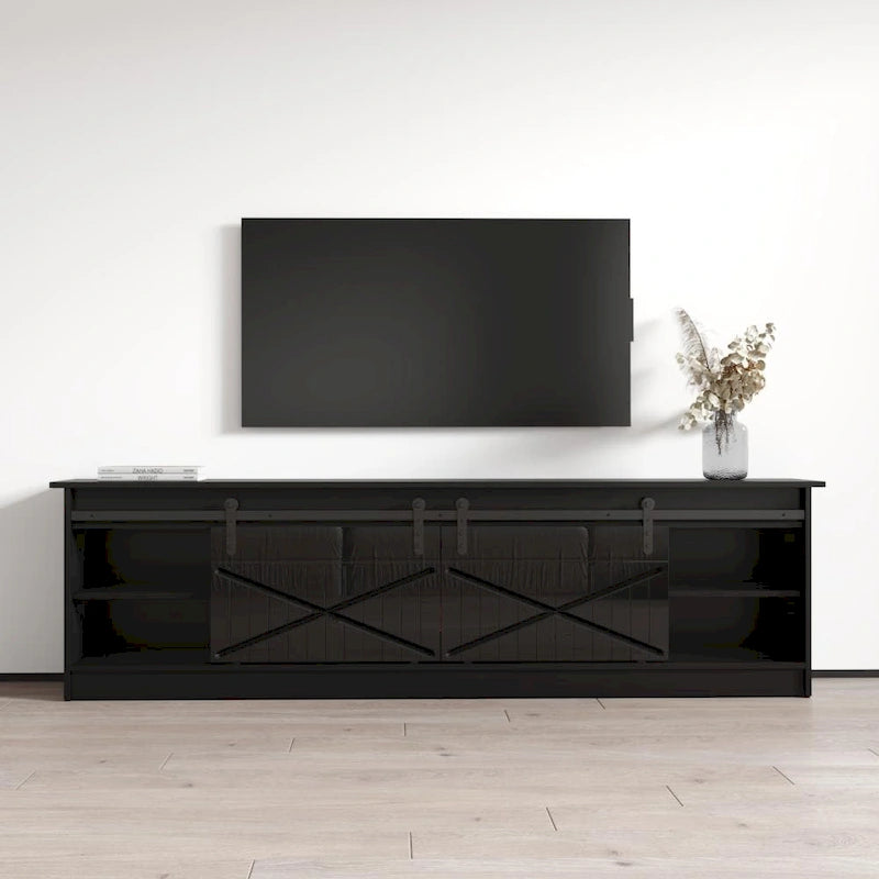 Meuble TV avec foyer électrique de 79 pouces