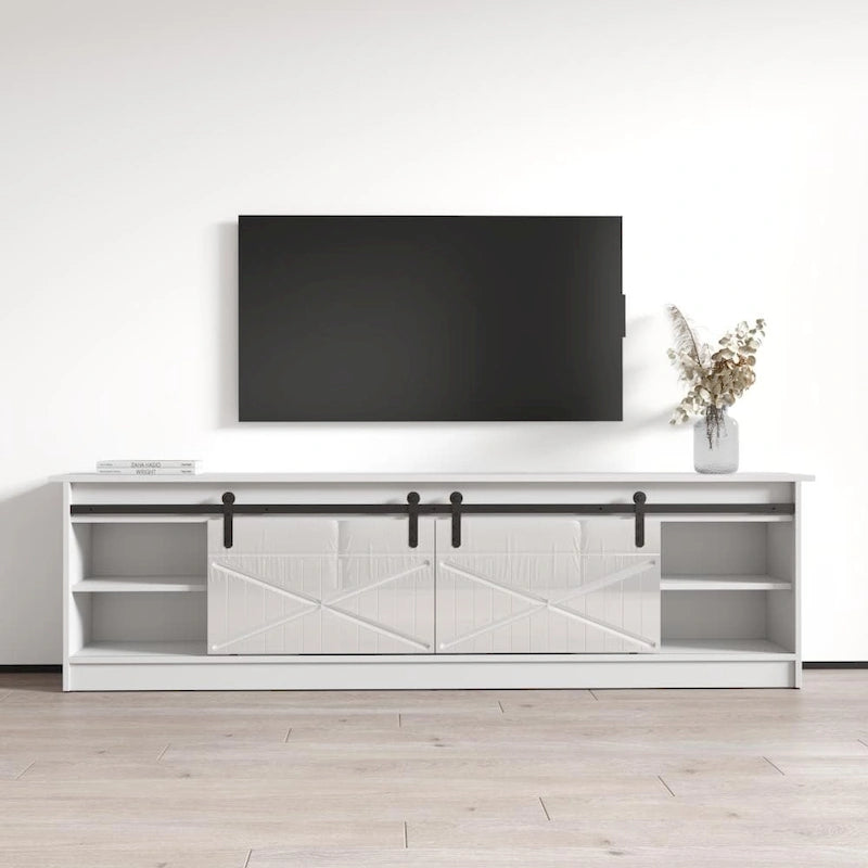 Meuble TV avec foyer électrique de 79 pouces