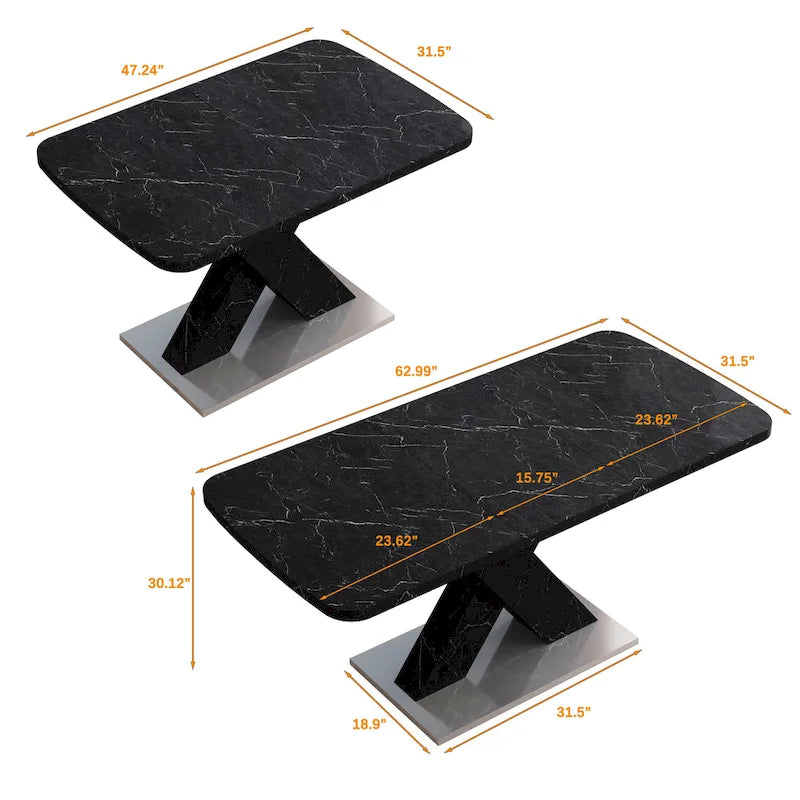 Table de salle à manger extensible